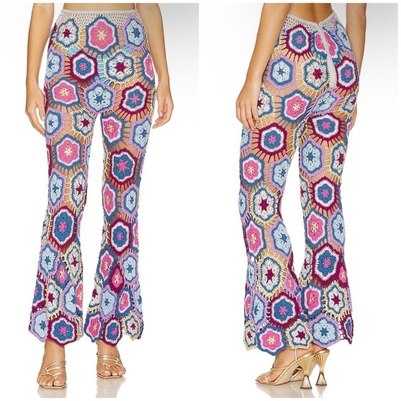 CeliaB Pants - CeliaB Oliver Trousers in Multi Size XS